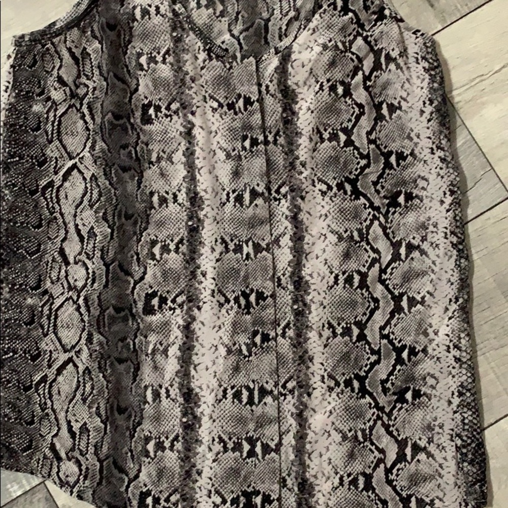 Joie Razor Back Animal Print Tank Small - Picture 3 of 5